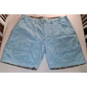 The Territory Ahead Corduroy Shorts Womens Blue Sz XL Blue Stained